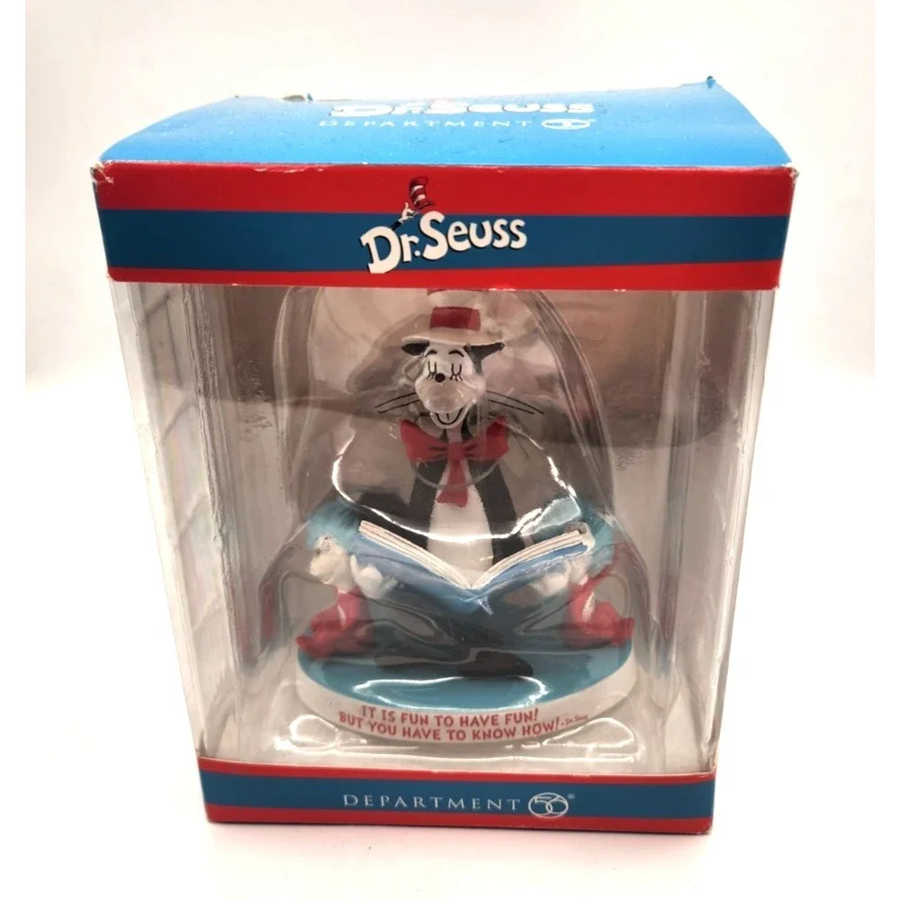 Seuss The Cat in the Hat Reading Thing 1 & 2 Figurine Department 56 2016 (NIB)